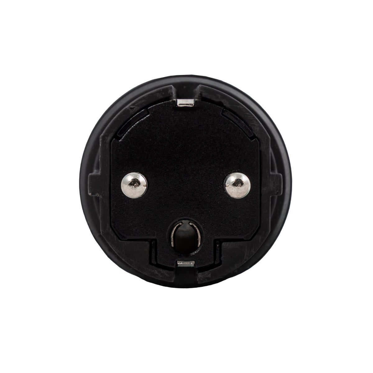 Spina Schuko Nera 16A 250V IP44 per esterno - Compatibile Sistema Modulair - Nero