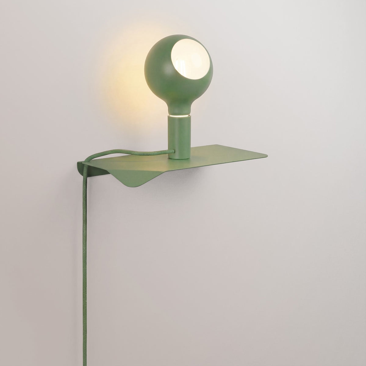 Combo Camo - Lampada con mensola - Verde