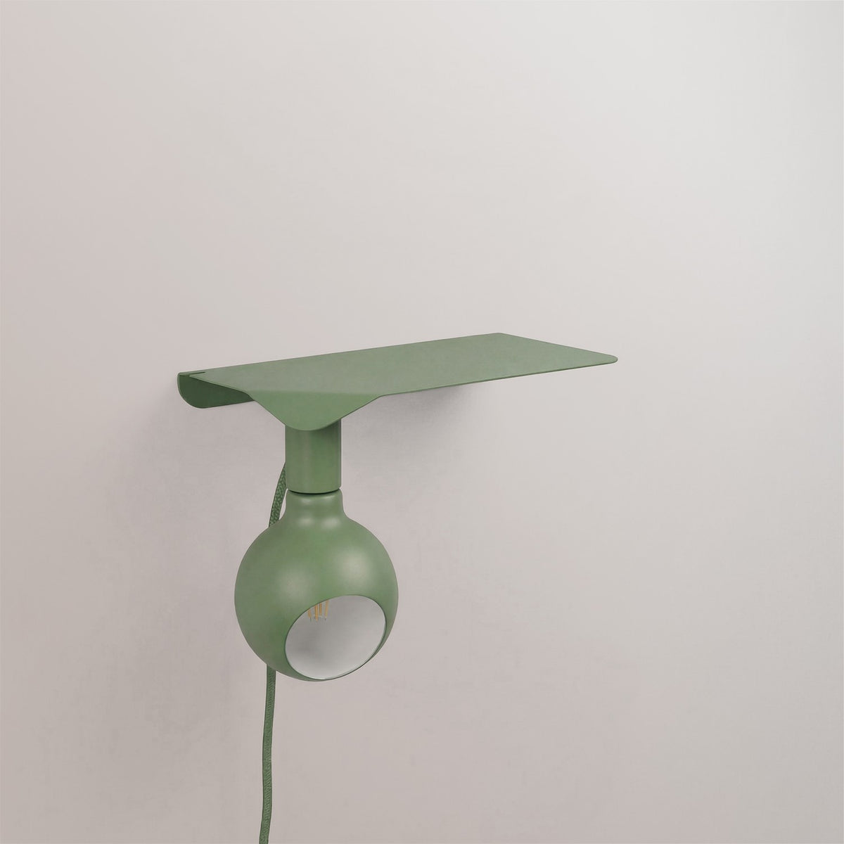 Combo Camo - Lampada con mensola - Verde