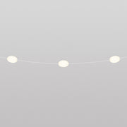 Catena luminosa 3 punti luce da esterno IP67 Bianco sabbia - Marina3