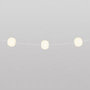 Catena luminosa 3 punti luce da esterno IP67 Bianco Sabbia - Marina3 Cherry 70 cm