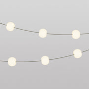 Catena luminosa 6 punti luce da esterno IP67 Verde Oliva - Marina6 Cherry 70 cm