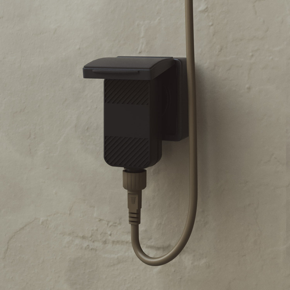 Catena luminosa 6 punti luce da esterno IP67 Verde Oliva - Marina6 Cherry 70 cm