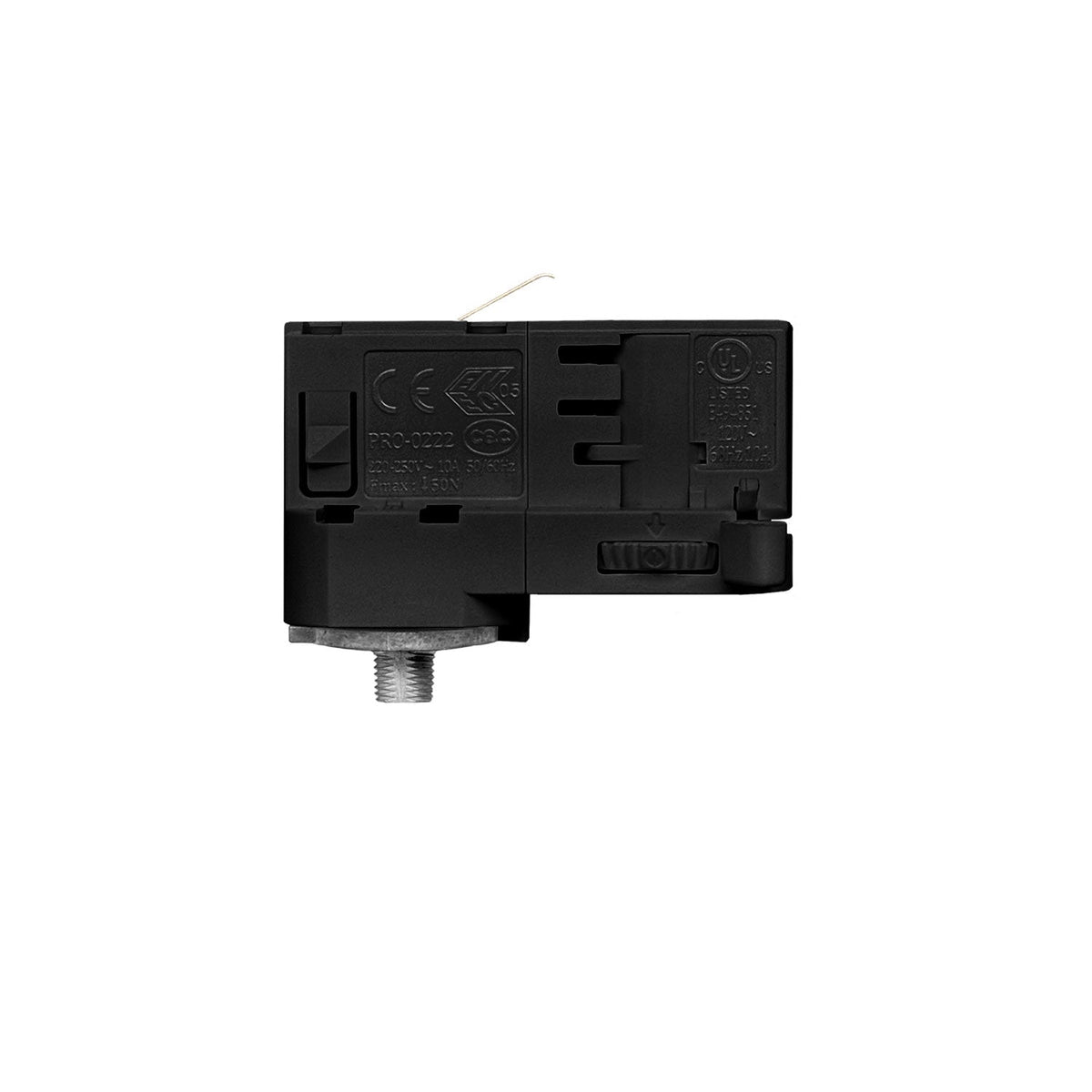 Adattatore Powergear Nero per binario trifase - per estensione o snodo