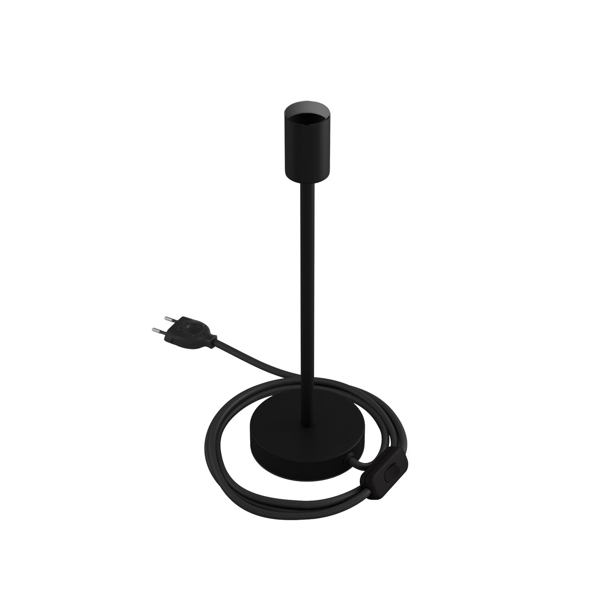 Alzaluce - Lampada da tavolo in metallo - Nero opaco 30 cm