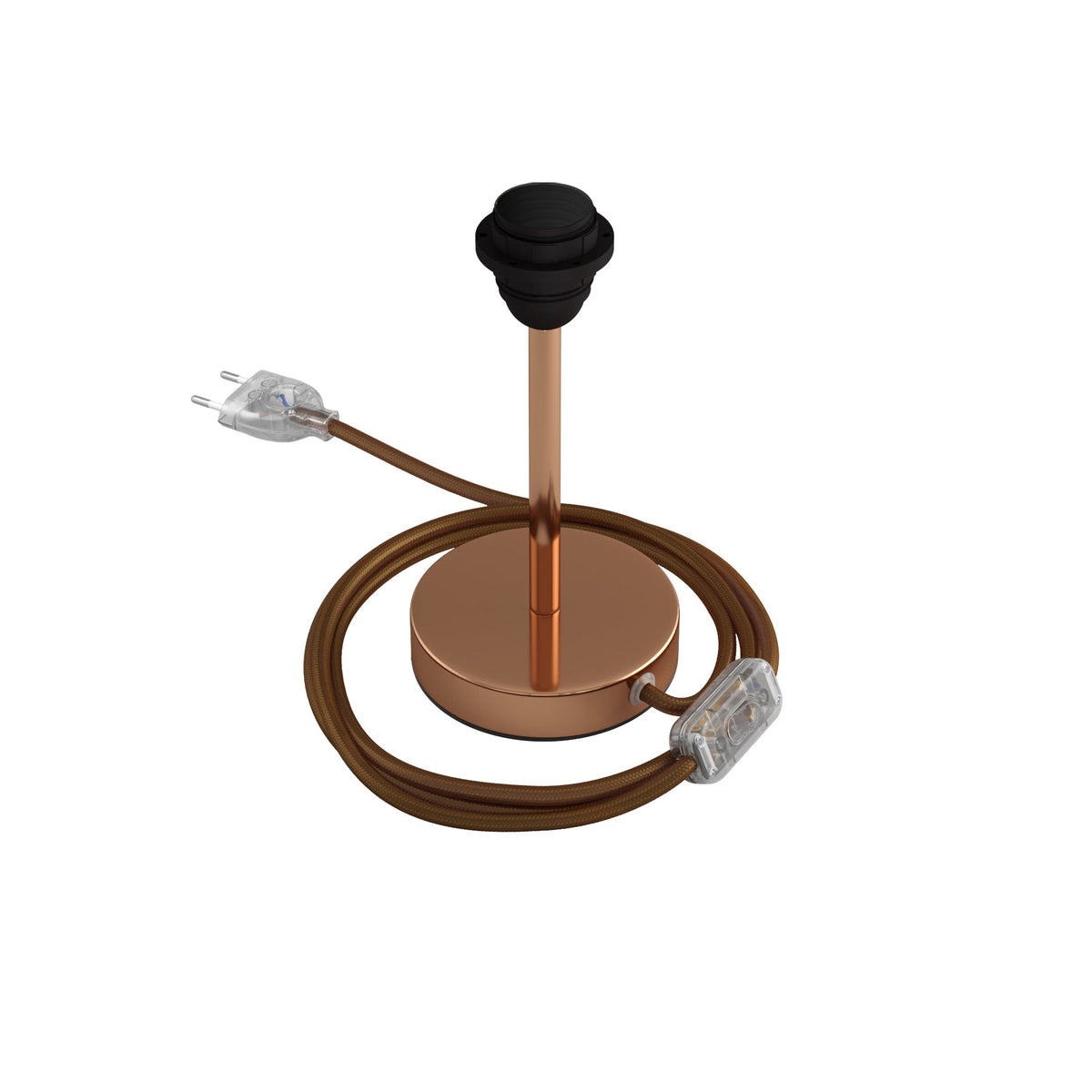 Alzaluce per paralume - Lampada da tavolo in metallo - Rame 15 cm