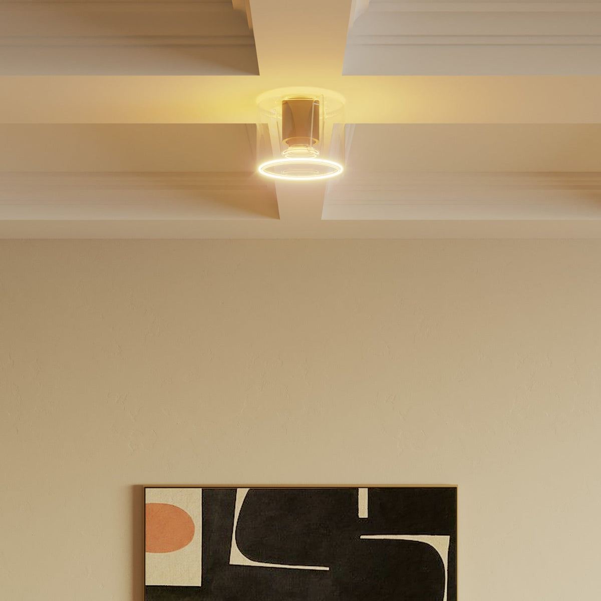 Applique con lampadina Ghost mini trasparente - Nero