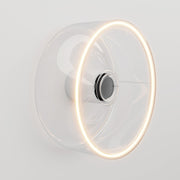 Applique con lampadina Ghost trasparente - Bianco