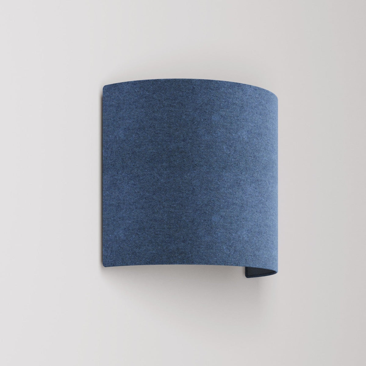 Applique Ventola con paralume in tessuto - Made in Italy - Lana Blu