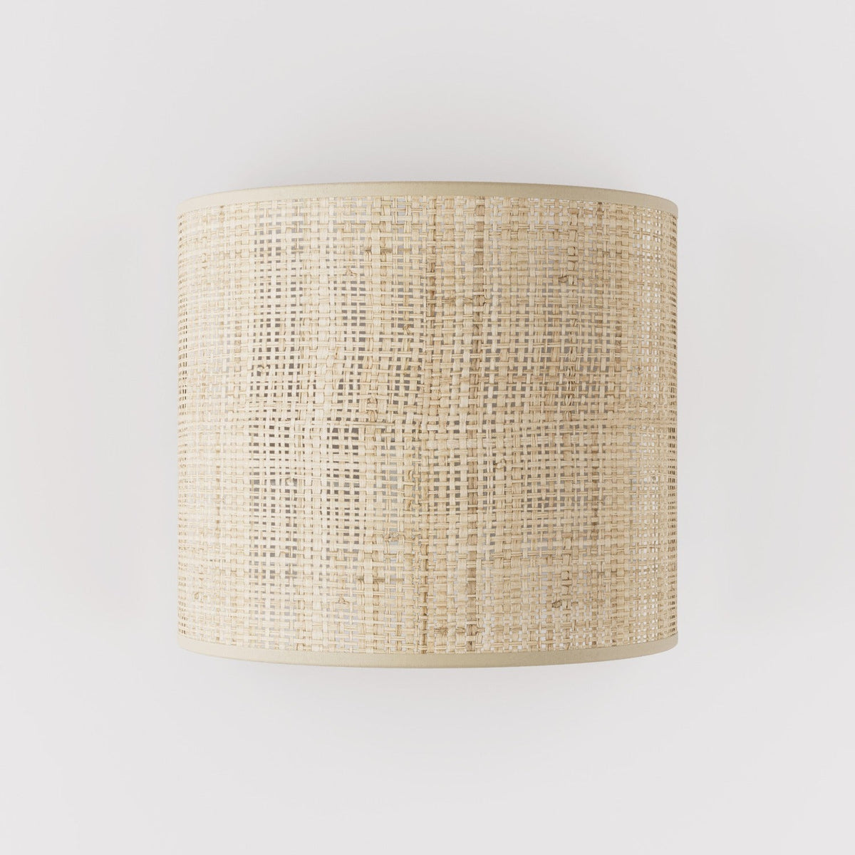Applique Ventola con paralume in tessuto - Made in Italy - Raphia
