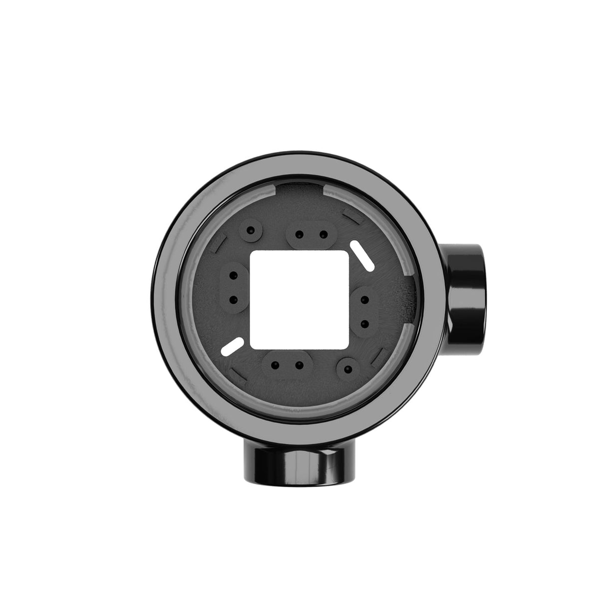 Base in porcellana nera per presa elettrica e interruttore/deviatore compatibile con Creative-Tubes - da 1 a 4 uscite 2