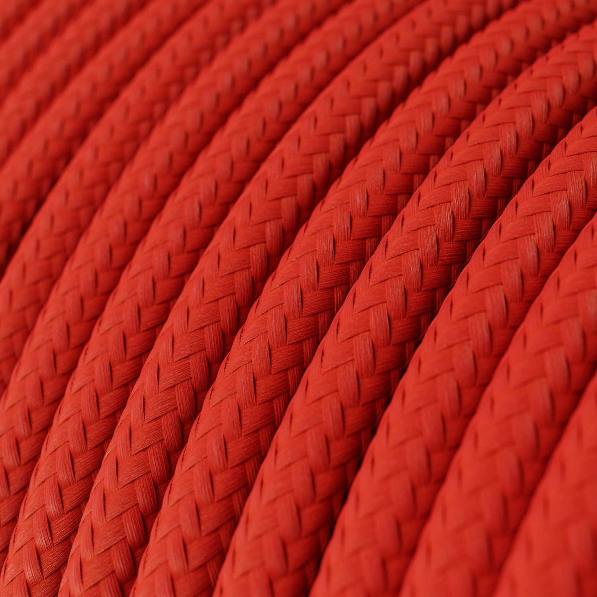Cablaggio per lampada con cavo rosso lucido 3 m Bianco