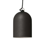 Campana Mini, paralume XS in ceramica per sospensione - Made in Italy - Lavagna