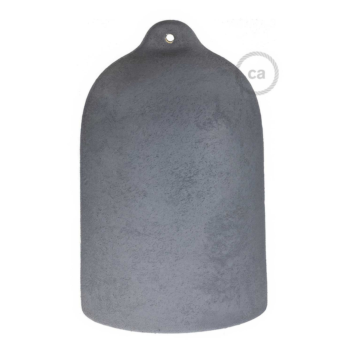 Campana, paralume XL in ceramica per sospensione - Made in Italy - Effetto cemento