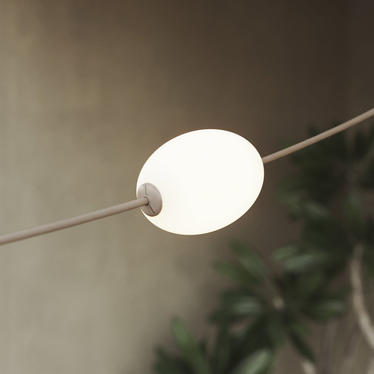 Catena luminosa 3 punti luce da esterno IP67 Desert Brown - Marina3