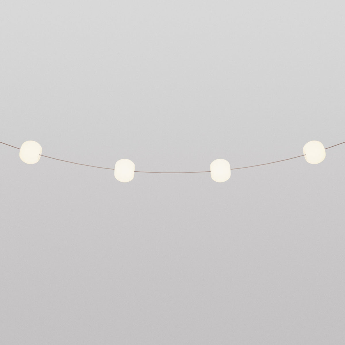 Catena luminosa 4 punti luce da esterno IP67 Desert Brown - Marina4 Cherry 70 cm