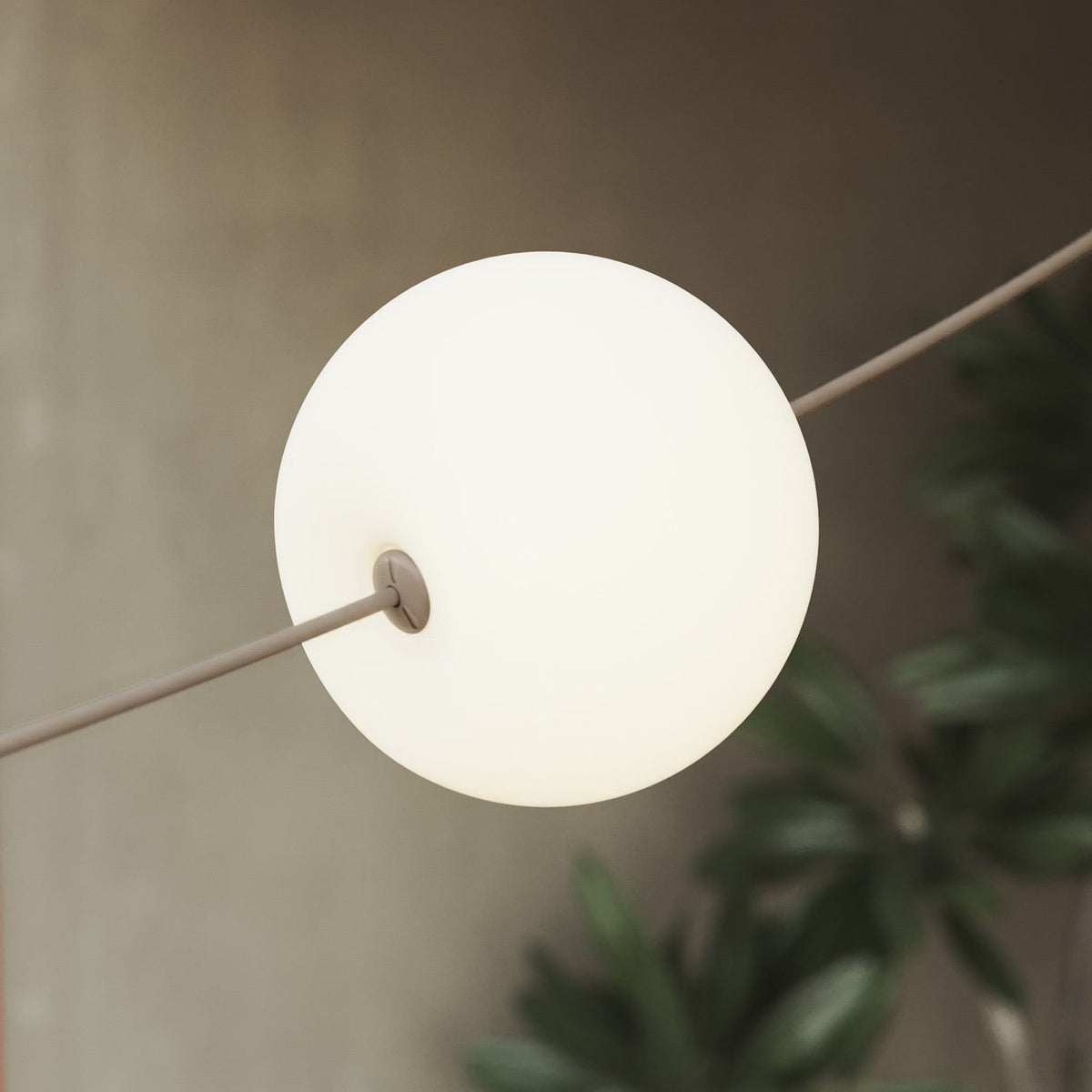 Catena luminosa 4 punti luce da esterno IP67 Desert Brown - Marina4 Cherry 70 cm