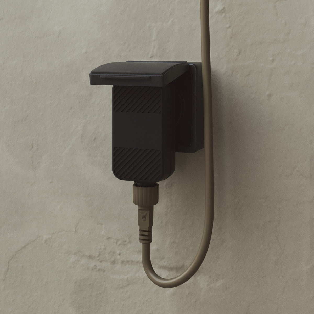Catena luminosa 4 punti luce da esterno IP67 Verde Oliva - Marina4 Cherry 140 cm