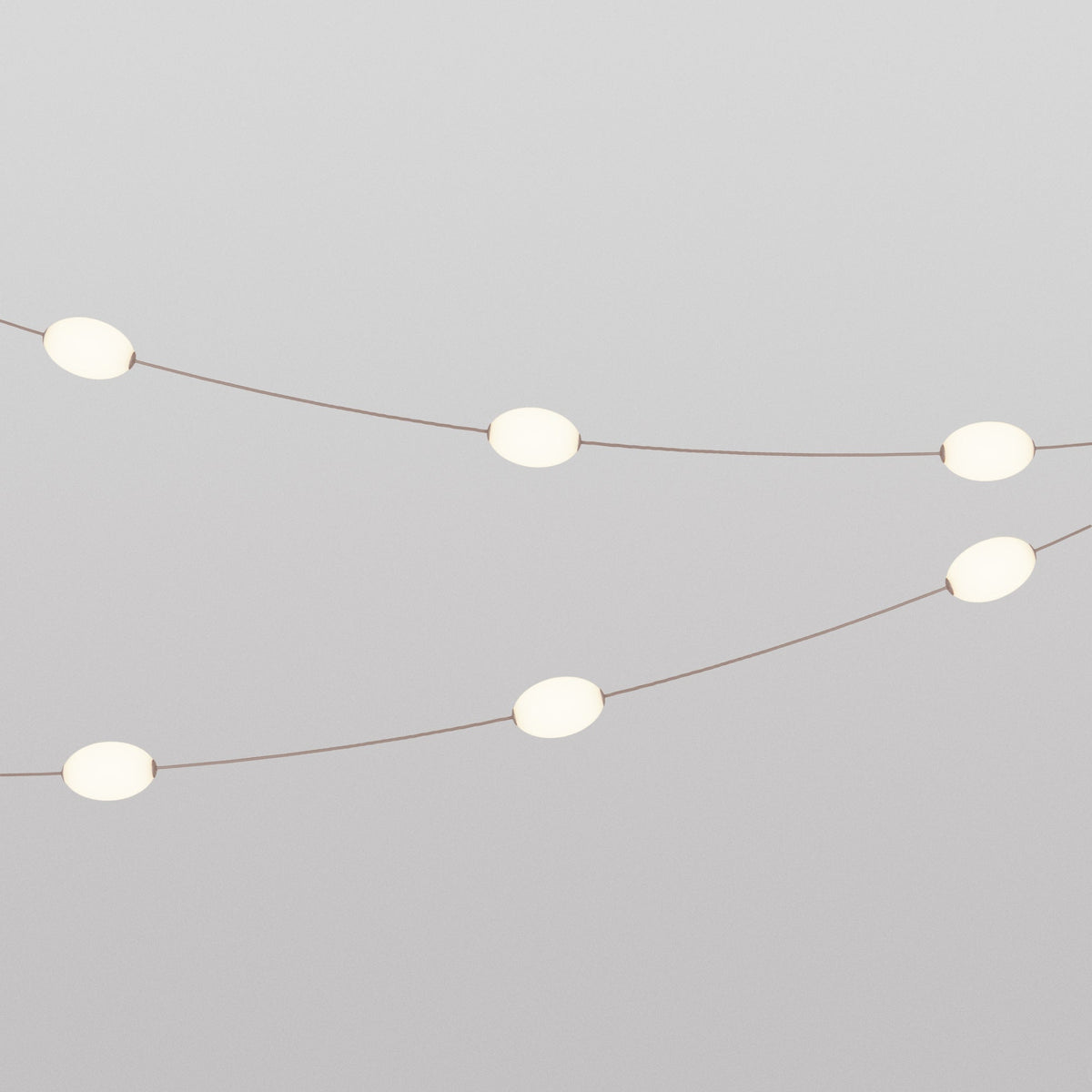Catena luminosa 6 punti luce da esterno IP67 Desert Brown - Marina6