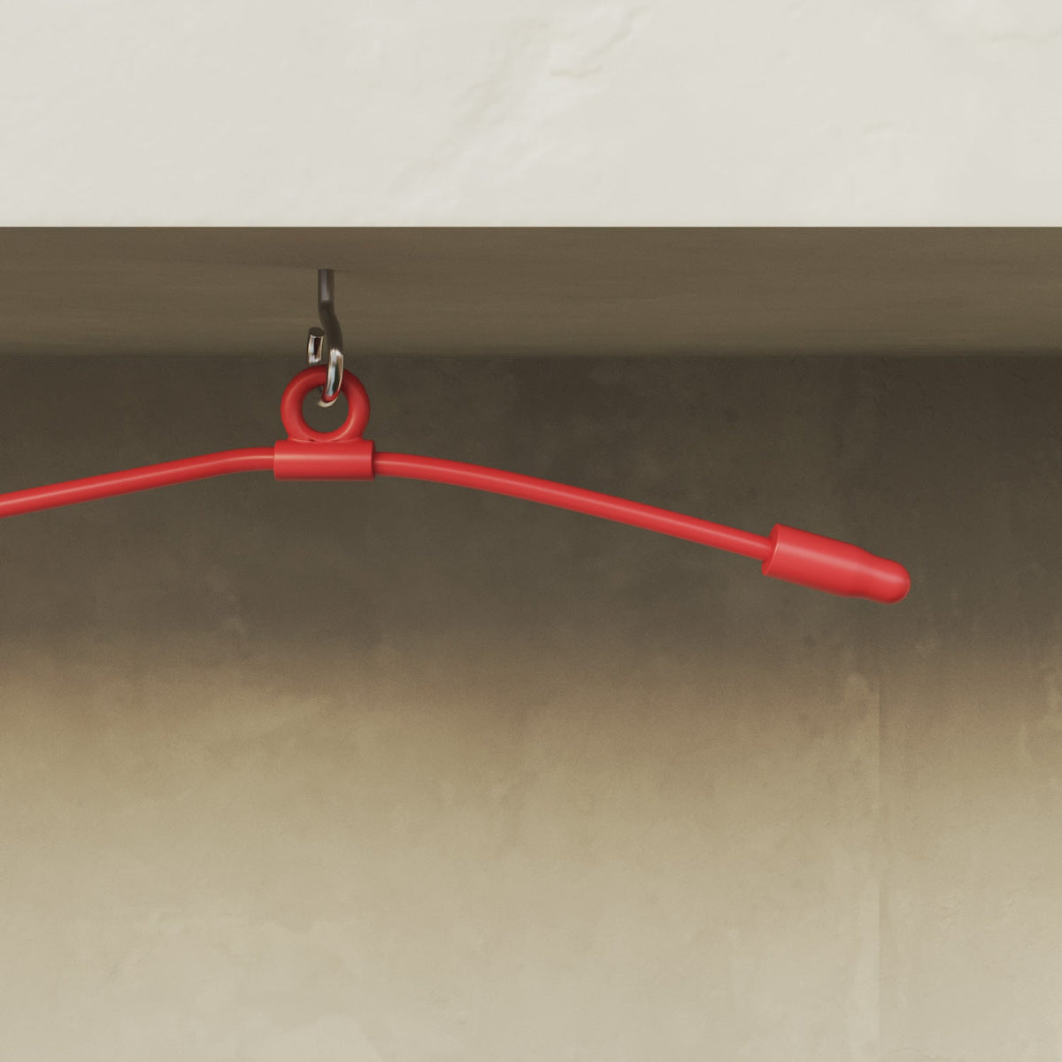 Catena luminosa reticolare 7 punti luce da esterno IP67 Rosso stella marina - Marina GRID