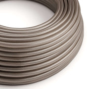 Cavo elettrico tessile lucido color Cipria - L'Originale Creative Cables, per impianti a vista di design - RM27