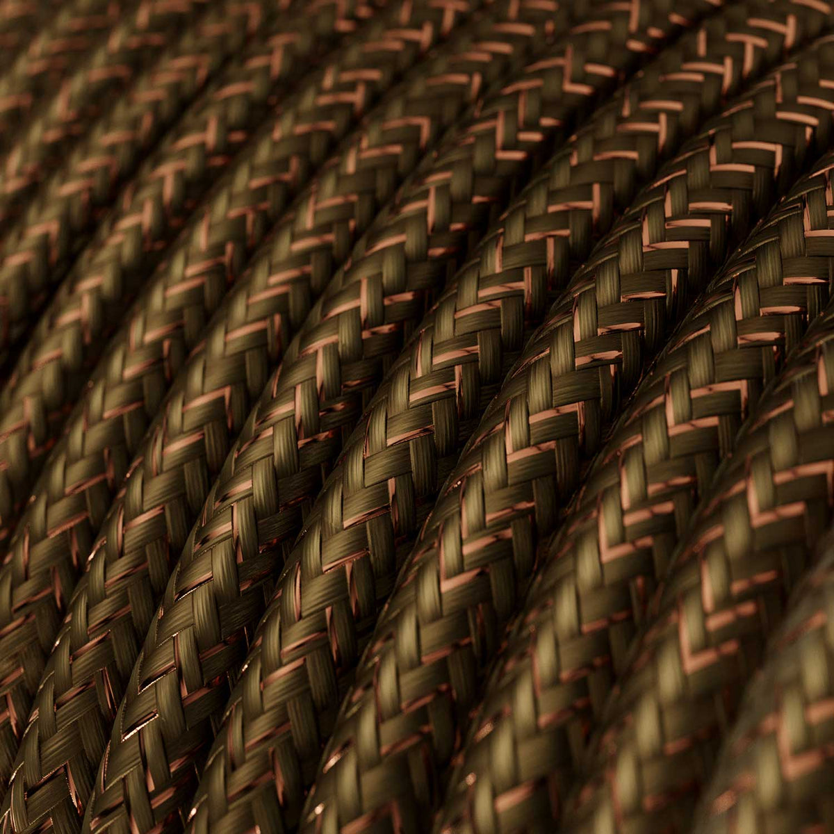 Cavo glitterato per illuminazione Marrone Espresso - L'Originale Creative Cables, ottimo creare lampade e lampadari - RL13
