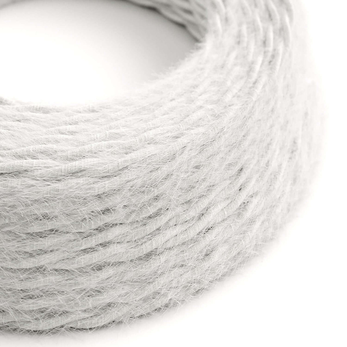 Cavo tessile per illuminazione Bianco Ottico Marlene - L'Originale Creative Cables, pensato per lampade originali - TP01