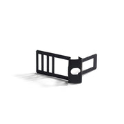 Clip fascetta passacavo in metallo per cordone 16 mm diametro - Nero