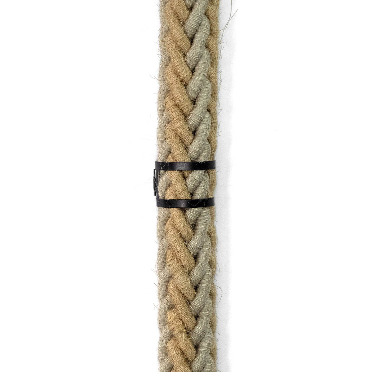 Clip fascetta passacavo in metallo per cordone 24 mm diametro - Nero