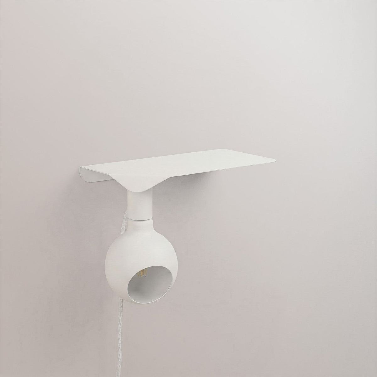 Combo Camo - Lampada con mensola - Bianco