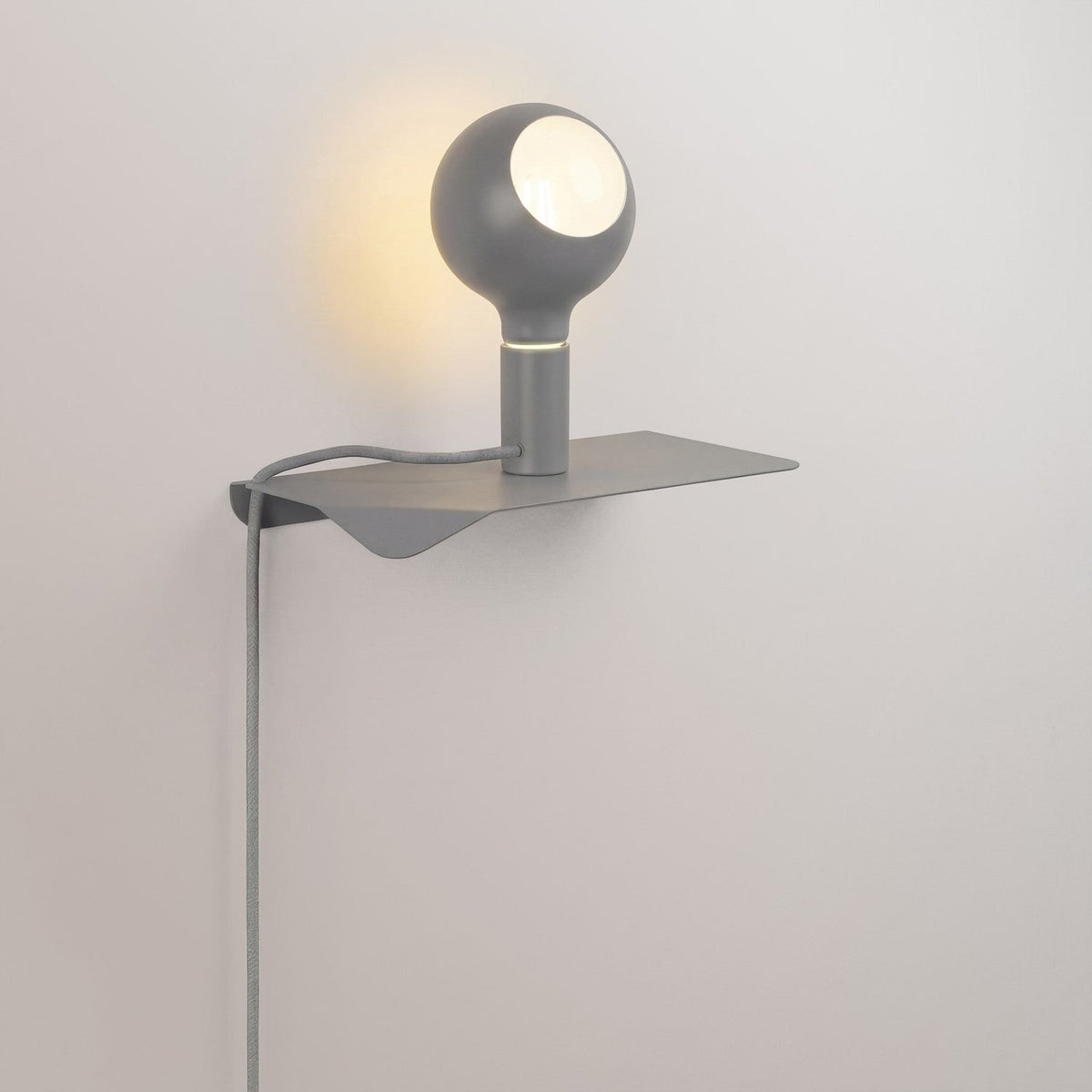 Combo Camo - Lampada con mensola - Grigio