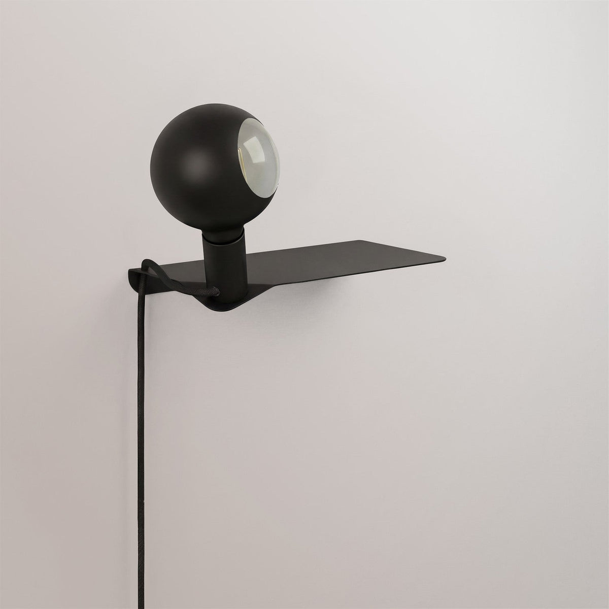 Combo Camo - Lampada con mensola - Nero