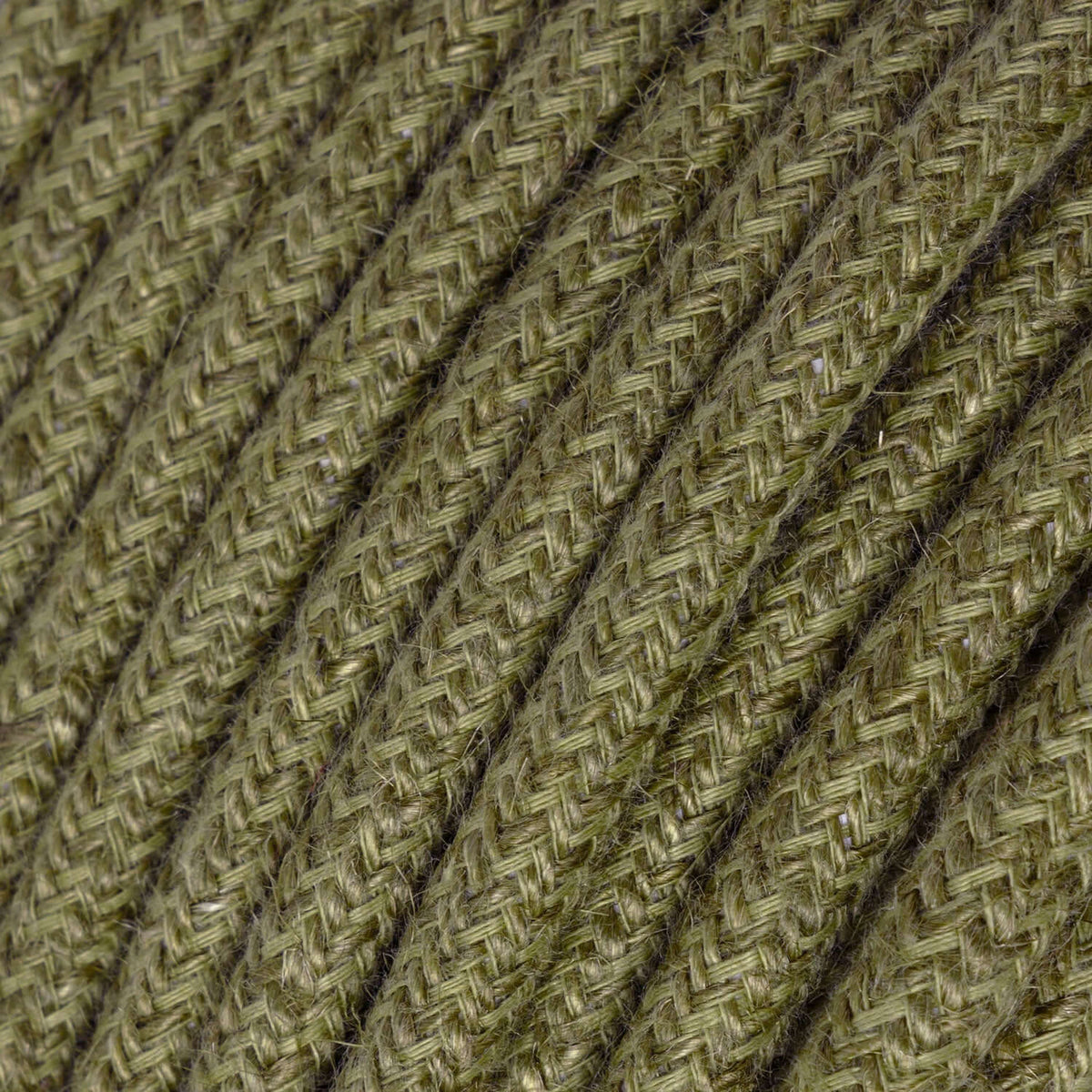Corda elettrica per illuminazione Marrone Corteccia in juta - L'Originale Creative Cables, per creare lampade fai-da-te - RN26