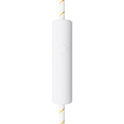 Dimmer universale a pulsante con collegamento di terra per lampadine incandescenza e led dimmerabili - Bianco