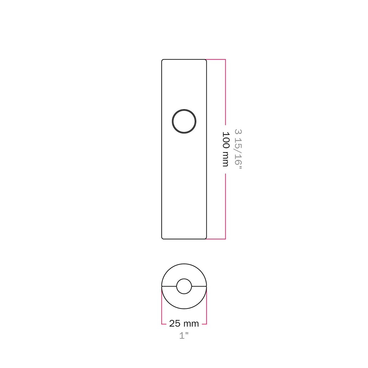 Dimmer universale a pulsante per lampadine incandescenza e led dimmerabili - Bianco