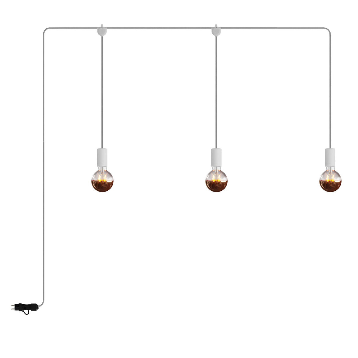 E-Snake Modulair Lampada da esterno IP65 portatile a 3 luci - Bianco