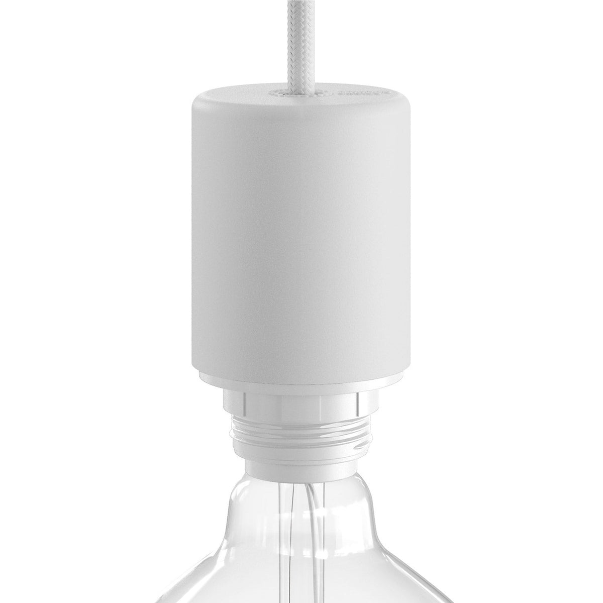 EIVA ELEGANT Kit Portalampada IP65 Outdoor in Silicone per Paralume E27 - Sistema Modulair - Bianco