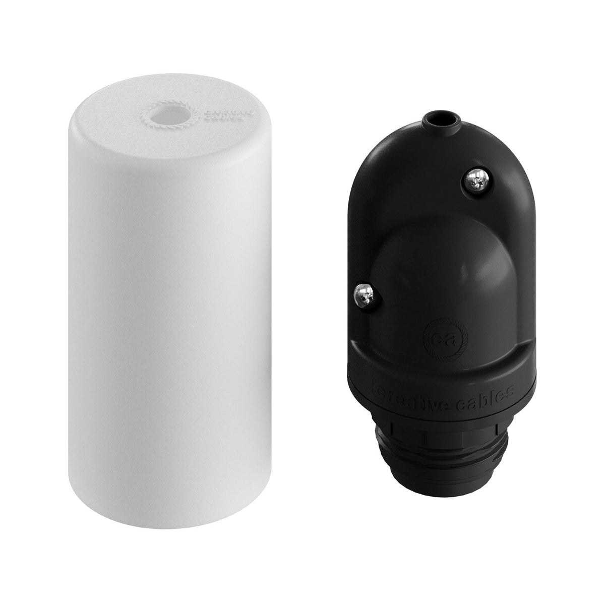 EIVA ELEGANT, kit portalampada per esterno E27 IP65 in silicone per sistema Modulair - Bianco