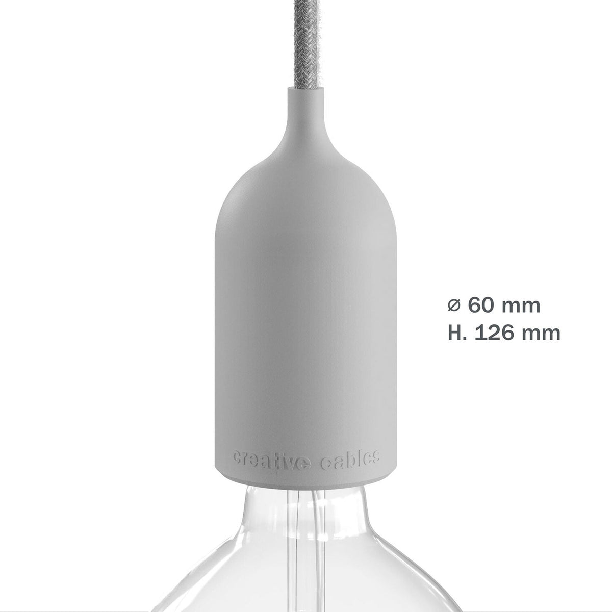 EIVA PASTEL Kit Portalampada IP65 per Esterno in Silicone E27 - Sistema Modulair - Mostarda