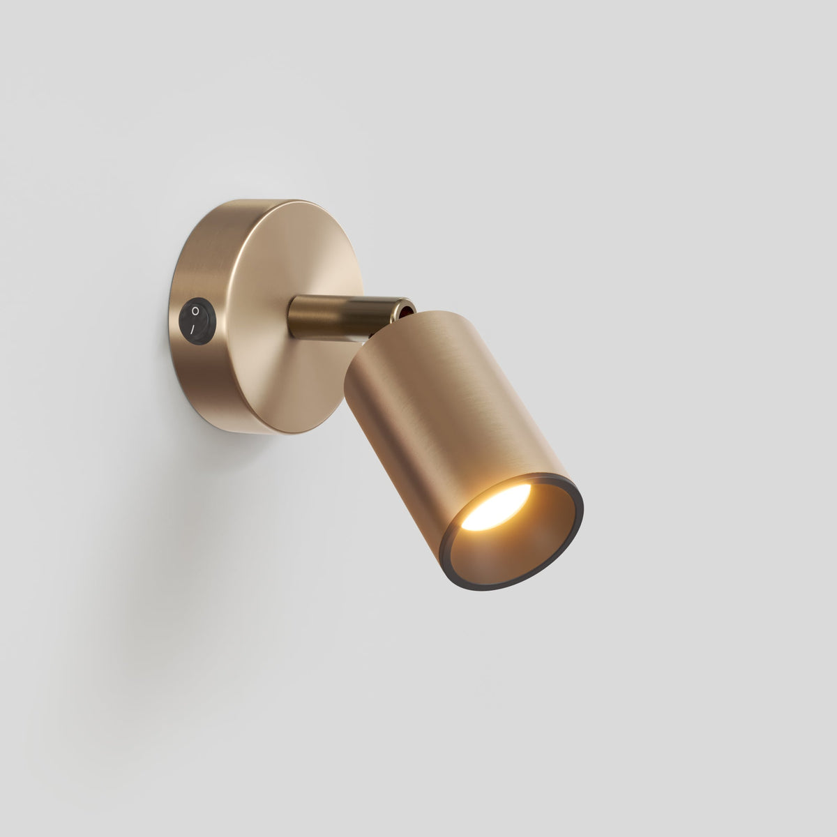 Faretto GU10 orientabile da parete o soffitto Bispot - Bronzo satinato / Nero Si Si