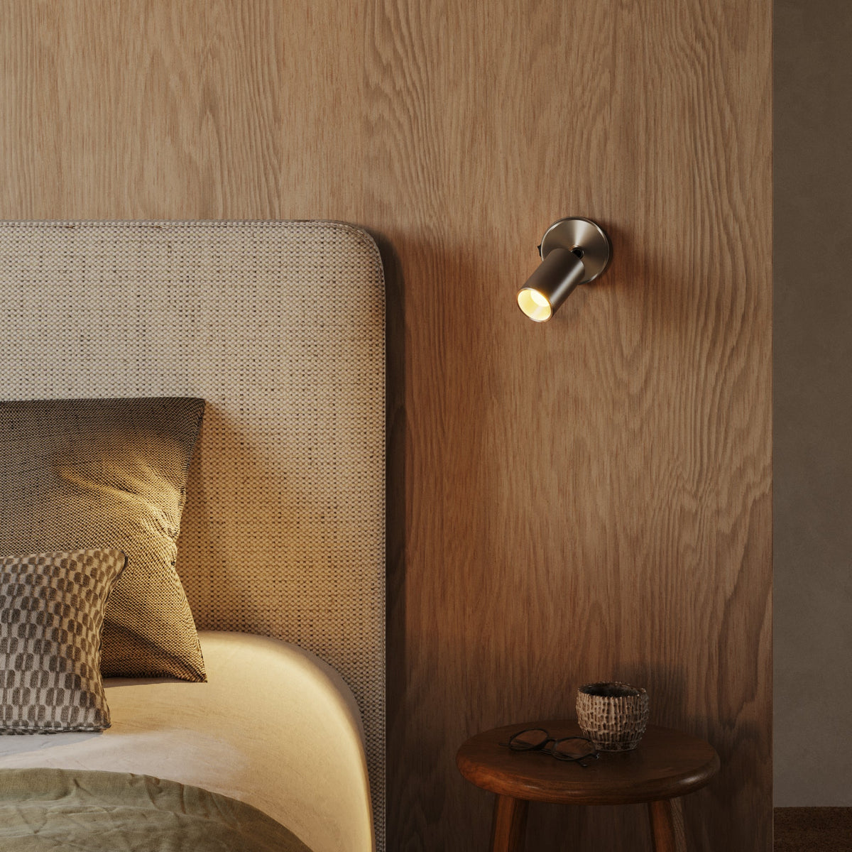 Faretto GU10 orientabile da parete o soffitto Bispot - Titanio satinato Si Si