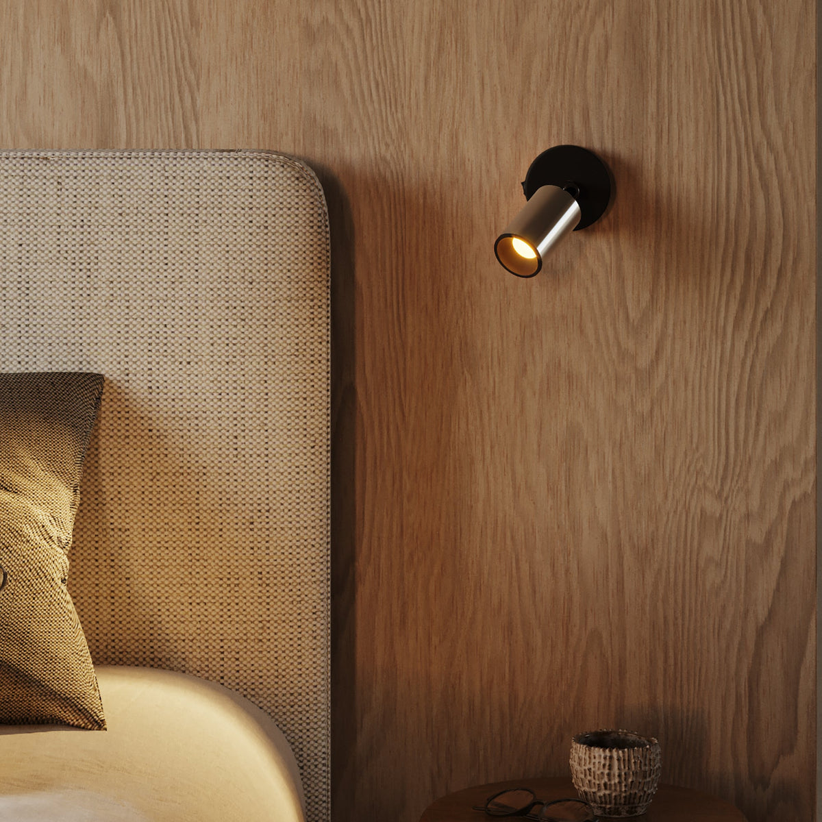 Faretto GU10 Spotlight LED Bispot - Cromo / Nero