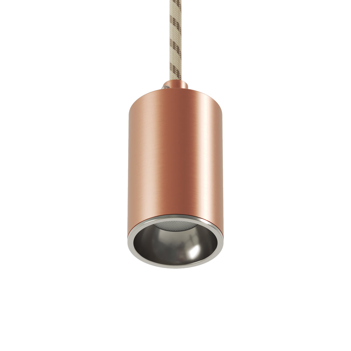 Faretto GU10 Spotlight LED Bispot - Rame satinato / Cromo