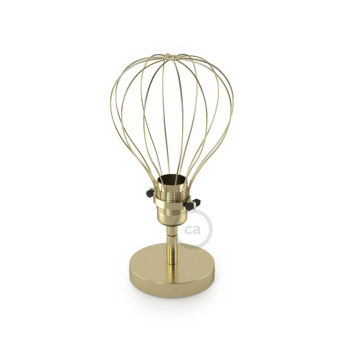 Fermaluce Metallo 90° con paralume Drop, lampada filomuro orientabile in metallo - Ottone