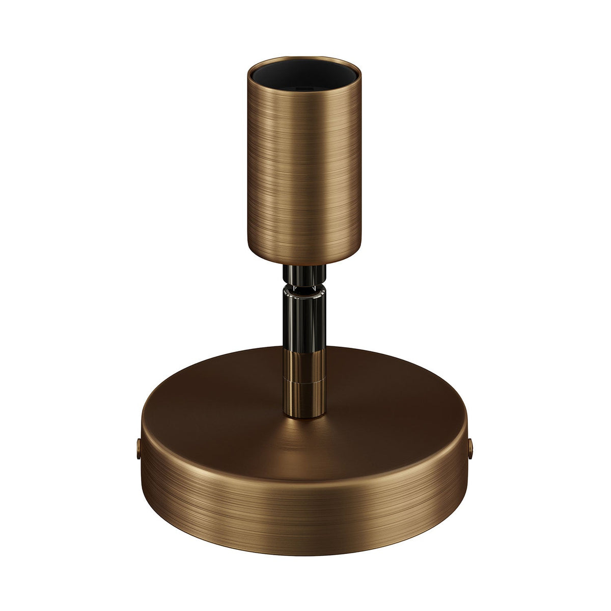 Fermaluce Metallo 90°, punto luce orientabile da parete o soffitto - Bronzo satinato