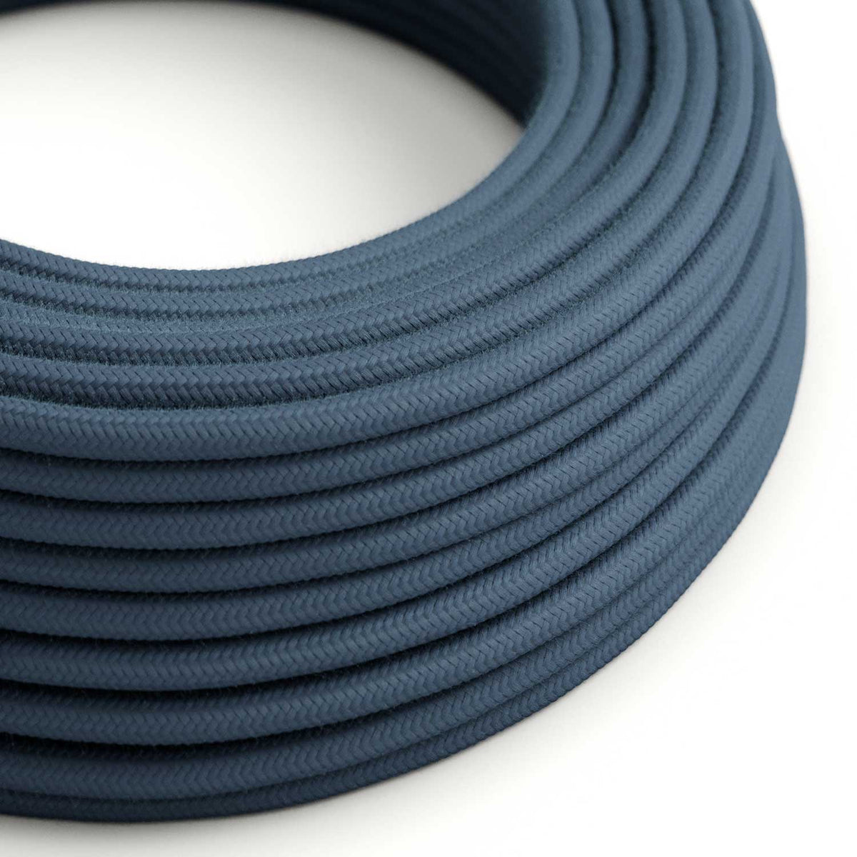 Filo elettrico in cotone color Grigio Pietra - L'Originale Creative Cables, per impianti a vista di design - RC30