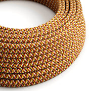 Filo elettrico in tessuto Pixel Palette Arancione - L'Originale Creative Cables, per dar nuova vita alle tue lampade - RX01