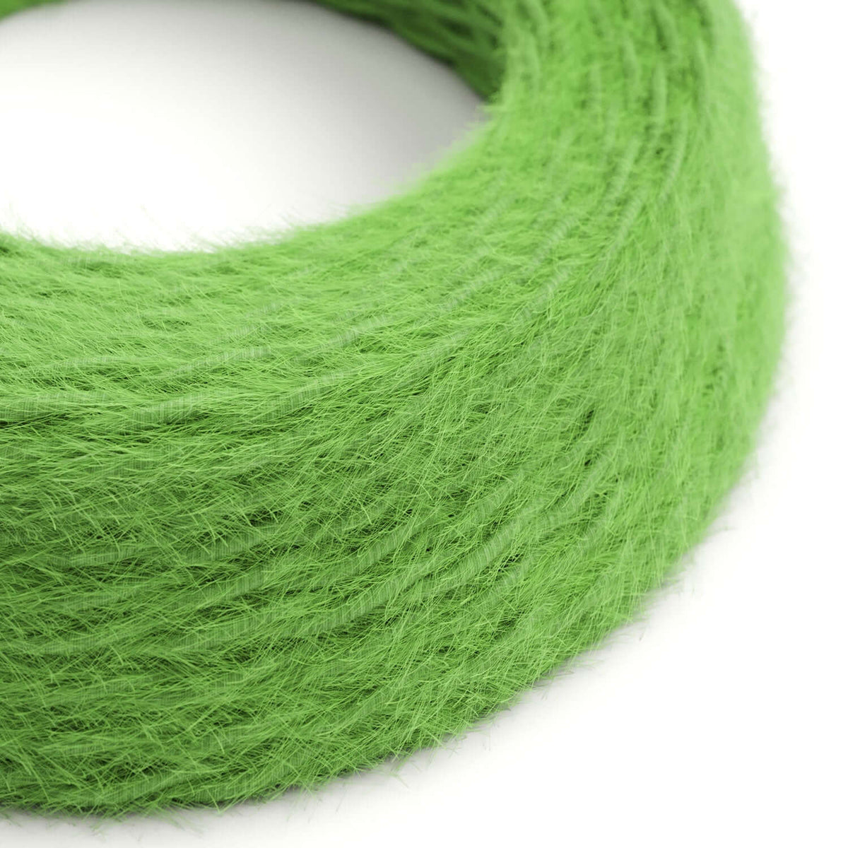 Filo elettrico ricoperto in tessuto Verde Prato Marlene - L'Originale Creative Cables, per lampade originali - TP06