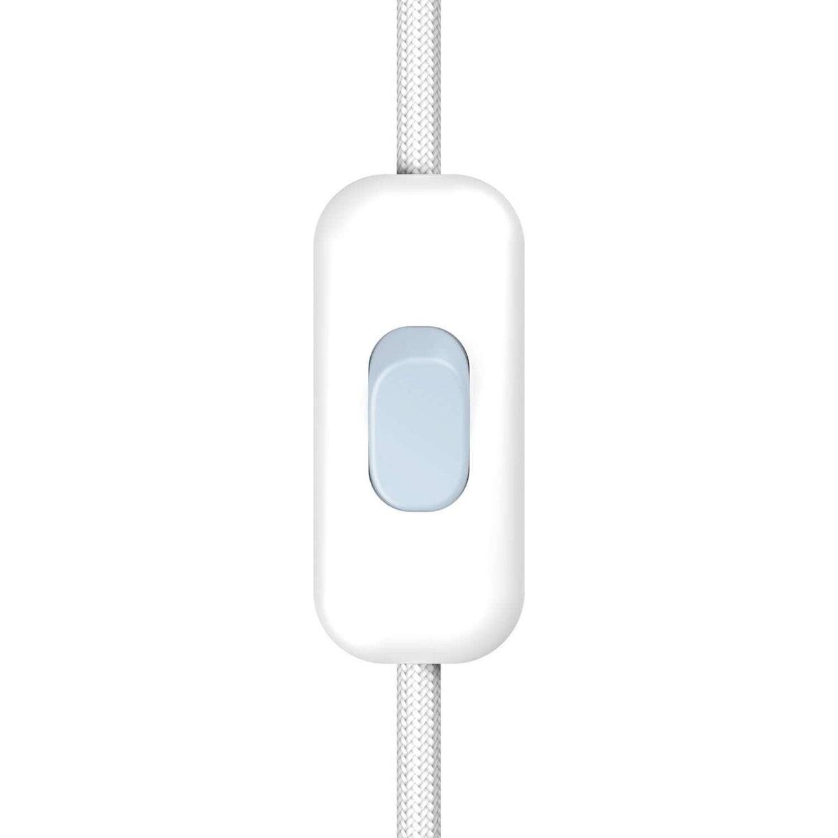 Interruttore Unipolare rompifilo Creative Switch Bianco e pulsante Blu carta da zucchero