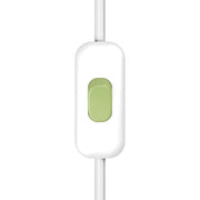 Interruttore Unipolare rompifilo Creative Switch Bianco e pulsante Verde prato